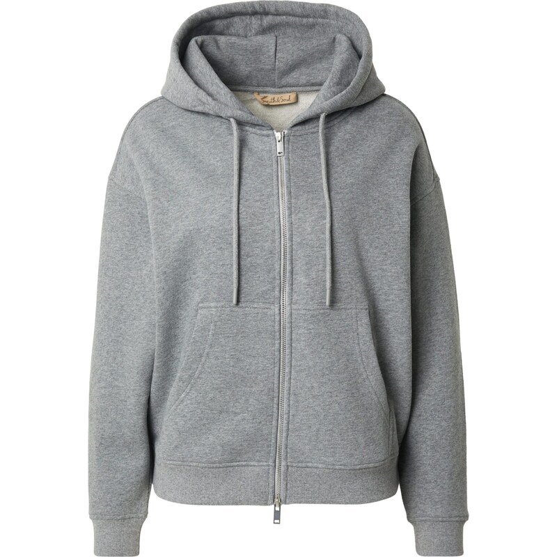 Smith&Soul Tepláková bunda Soul Studio sivá melírovaná 66537859