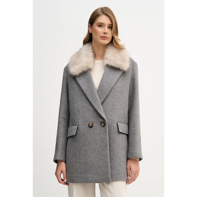 Kabát s prímesou vlny Sisley 66555137