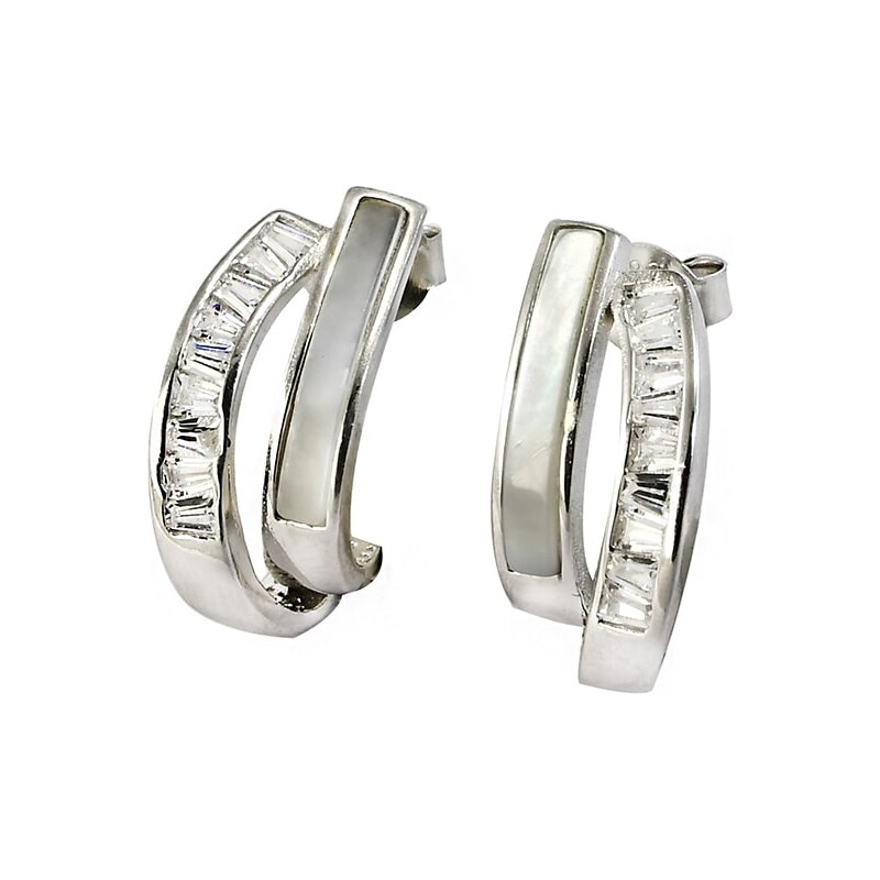 Strieborné náušnice Glare 944 66552241