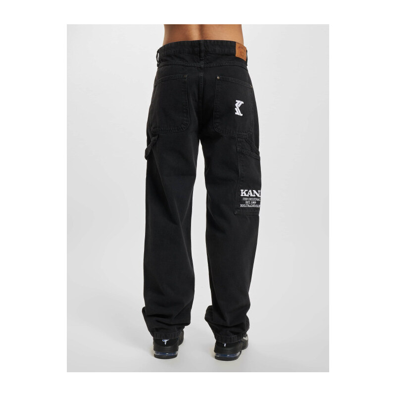 Karl Kani Retro Baggy Workwear Denim vintage black - Pánske - Nohavice 66552485