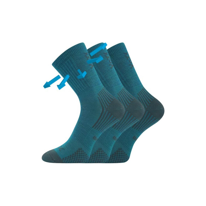 3PACK detské ponožky Voxx merino zelené (Optimalik) 20/24 66554958