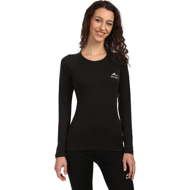 Damské termo tričko HUSKY MERTEE merino čierné (HT0-0975) 66382750