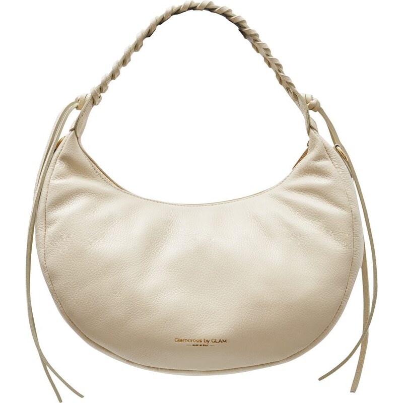 Glamorous by GLAM Kožená kabelka přes rameno béžová 66561444