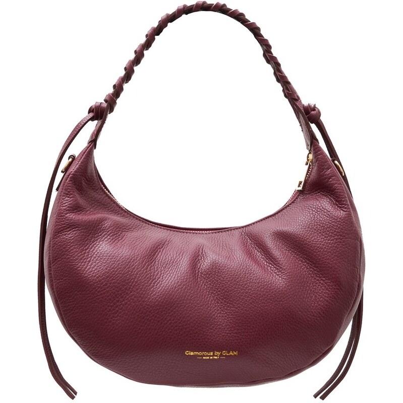 Glamorous by GLAM Kožená kabelka přes rameno vínová 66561447