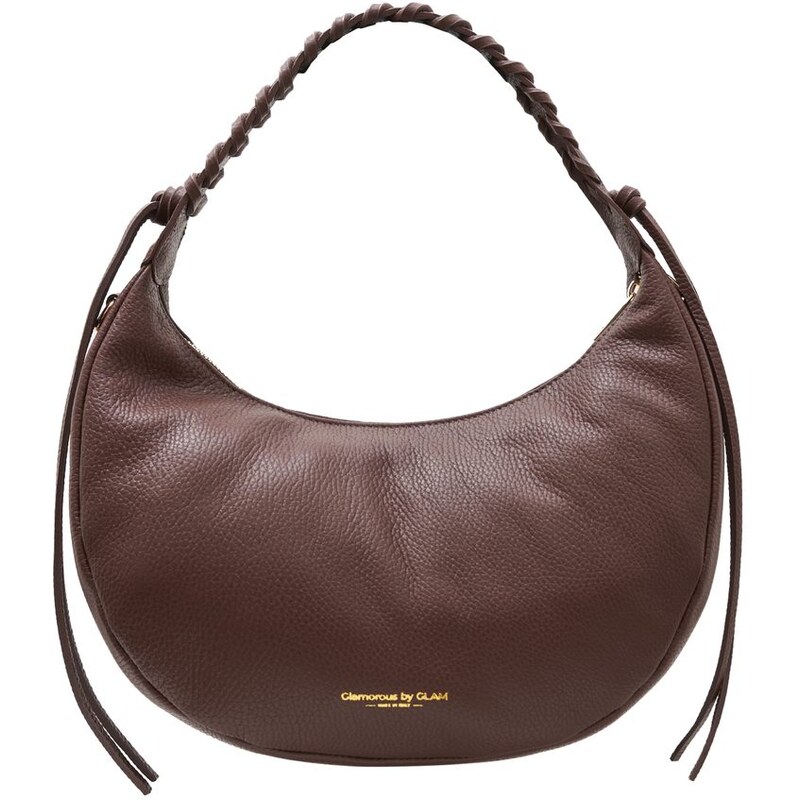 Glamorous by GLAM Kožená kabelka přes rameno hnědá 66561446