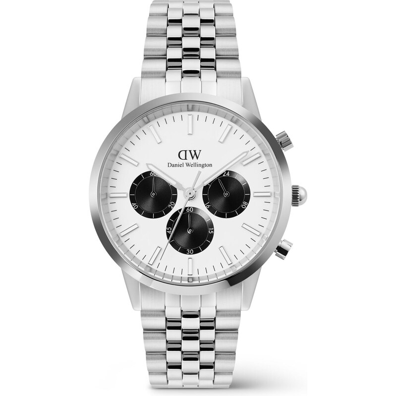 Pánske hodinky Daniel Wellington Iconic Chronograph Arch 5-Link Panda 66616613