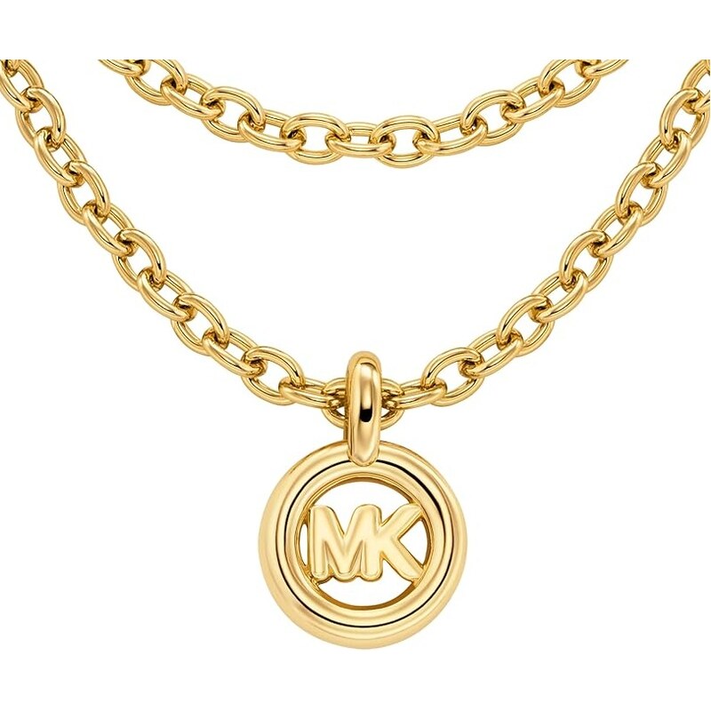 Michael Kors Dlhá pozlátená retiazka Kors MK MKJ8500710 66595876