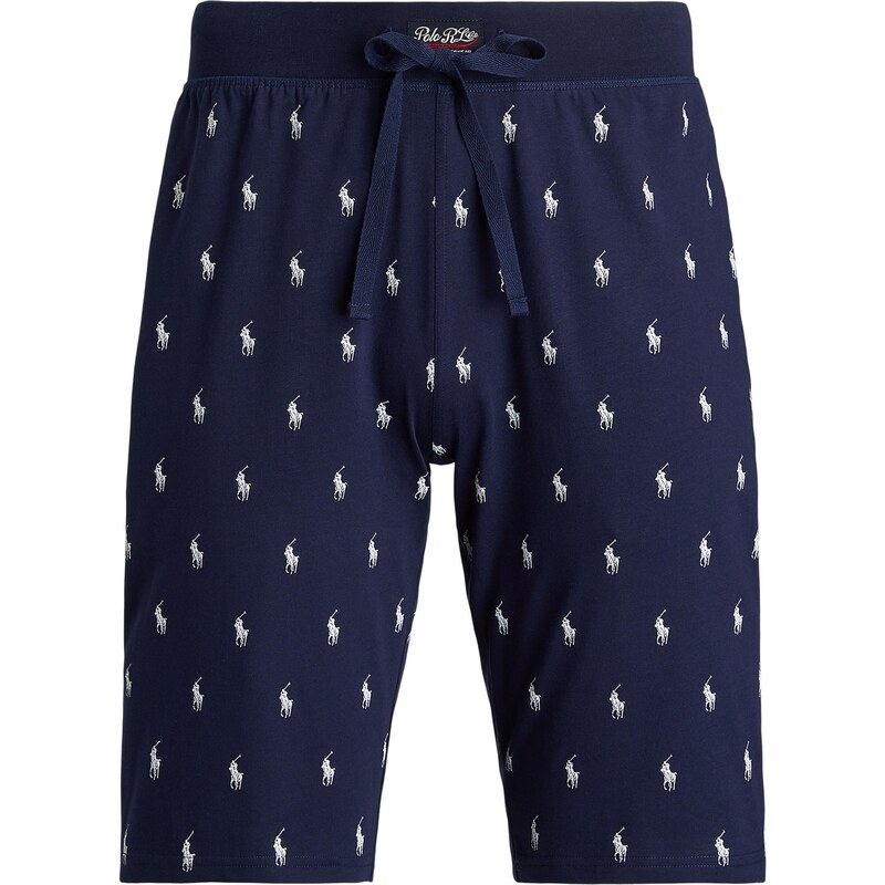 Polo Ralph Lauren Pyžamové nohavice tmavomodrá / biela 48119881