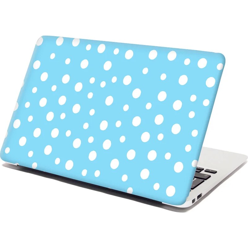Sablio Samolepka na notebook Biele bodky na modrej 65100878