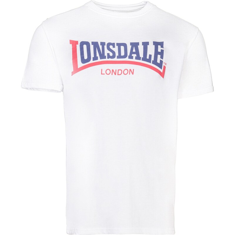 LONSDALE Tričko Two Tone modrá / červená / biela 61625464