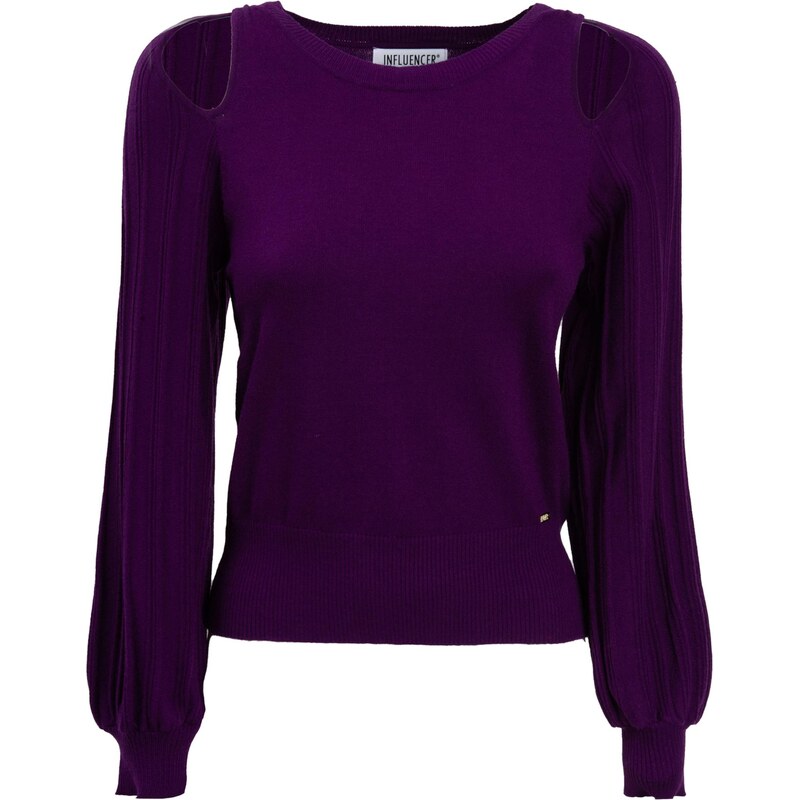 Influencer Sveter tmavofialová 66570279