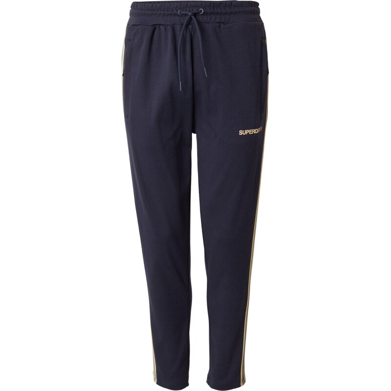 Superdry & Co Nohavice Tech Cult námornícka modrá / žltá 66570334