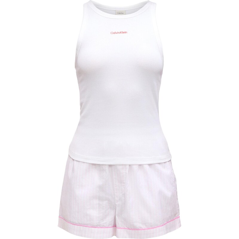 Calvin Klein Kraťasy svetloružová / červená / biela 66570374