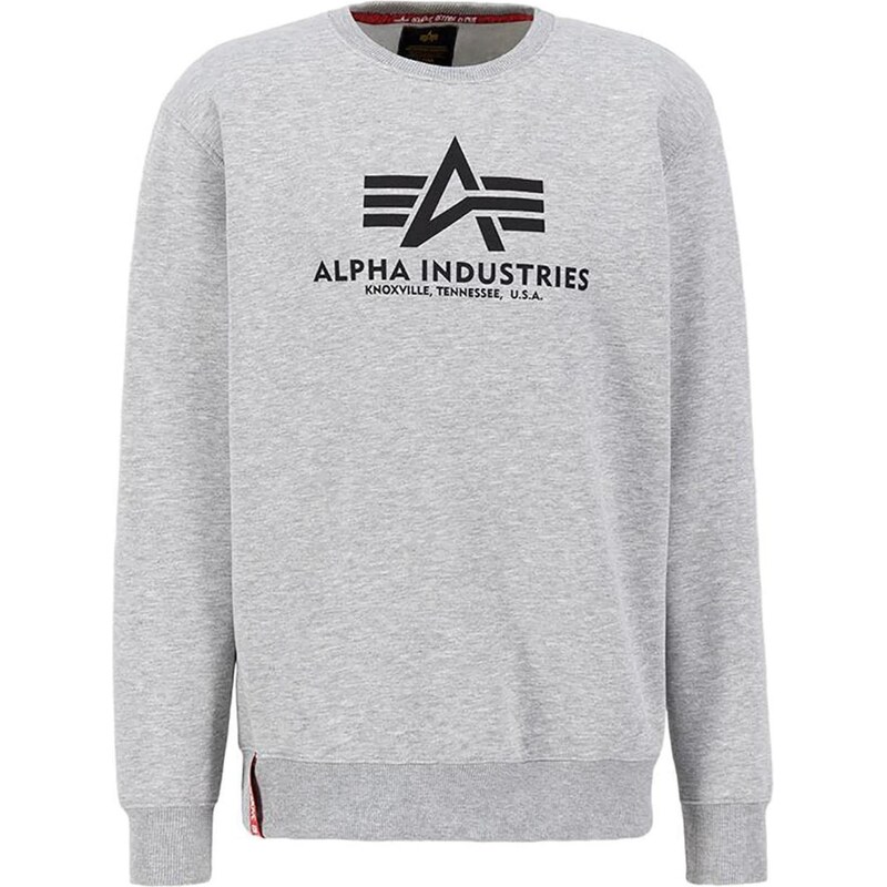 ALPHA INDUSTRIES Mikina svetlosivá / čierna 66570834