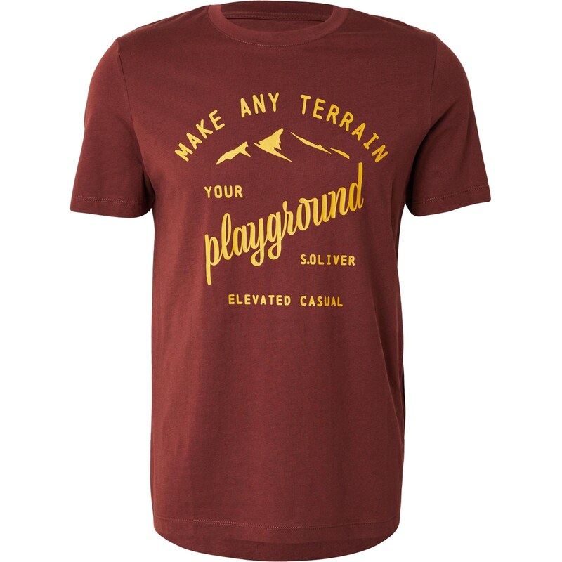 s.Oliver Tričko zlatá žltá / bordová 66570879