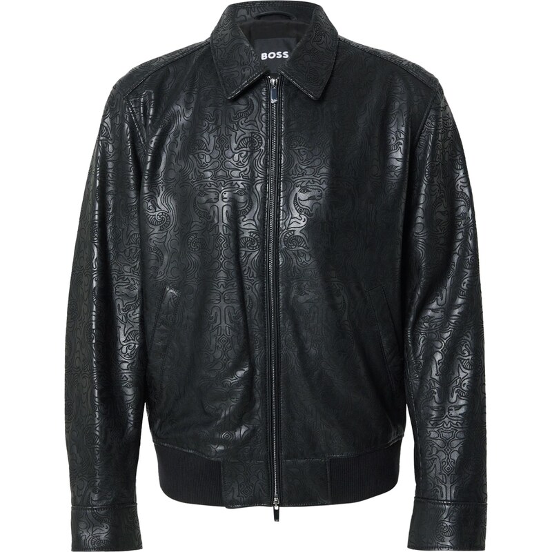 BOSS Prechodná bunda Yuze čierna 66571138