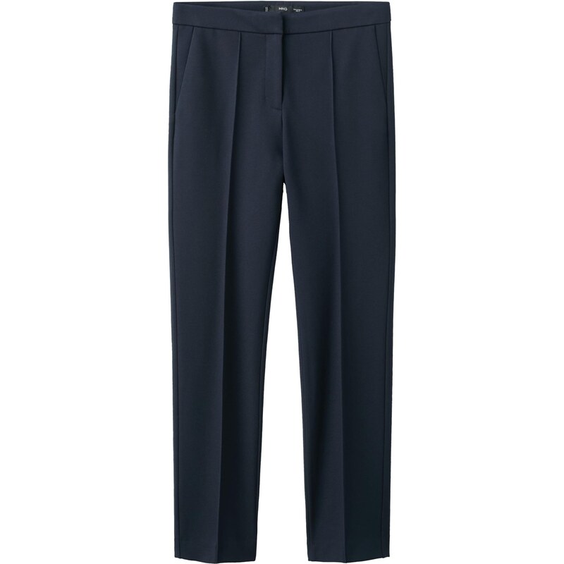 MANGO Nohavice s pukmi PALOMA námornícka modrá 66571100