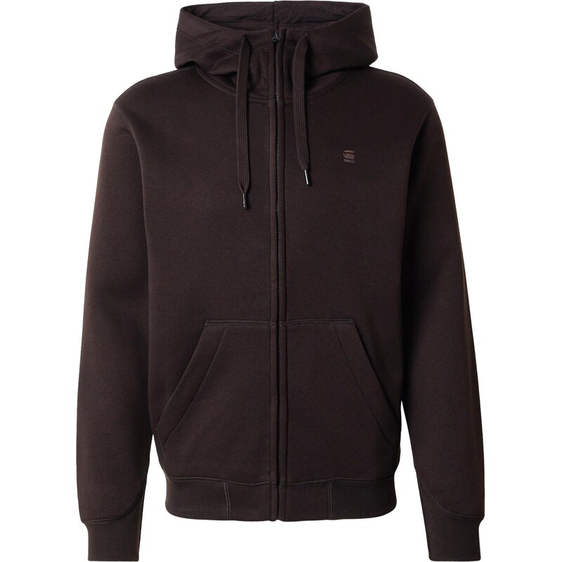 G-STAR Tepláková bunda Premium Core čokoládová 66571265