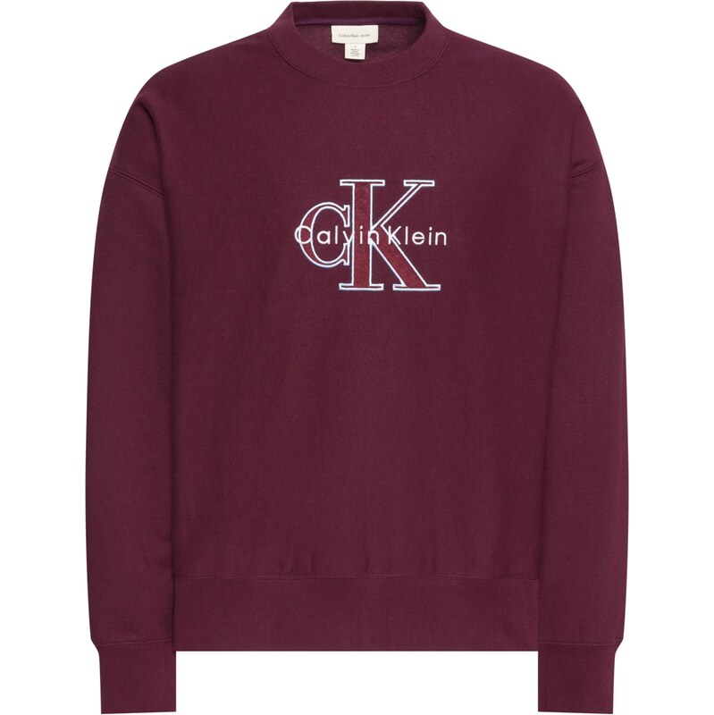 Calvin Klein Jeans Mikina svetlomodrá / tmavosivá / farba lesného 66571361