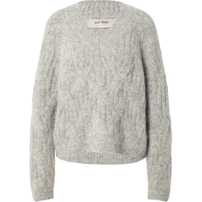 MOS MOSH Sveter MMUnnur Hale svetložltá / sivá melírovaná 66571425