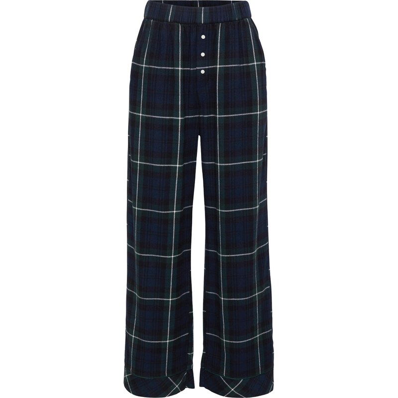 Abercrombie & Fitch Pyžamové nohavice námornícka modrá / jedľová / 66571556