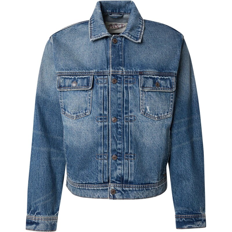 Abercrombie & Fitch Prechodná bunda modrá denim 66571537