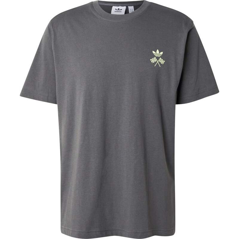 ADIDAS ORIGINALS Tričko RACING CAR tmavosivá / limetová 66571558