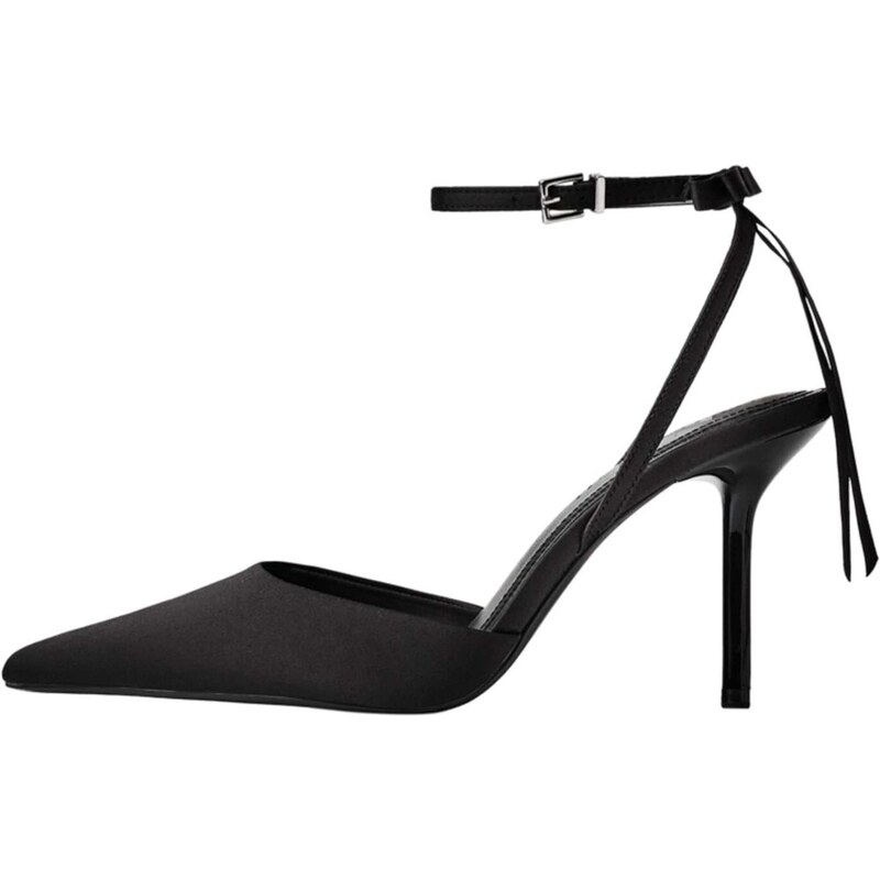 Bershka Lodičky s otvorenou pätou čierna 66571609