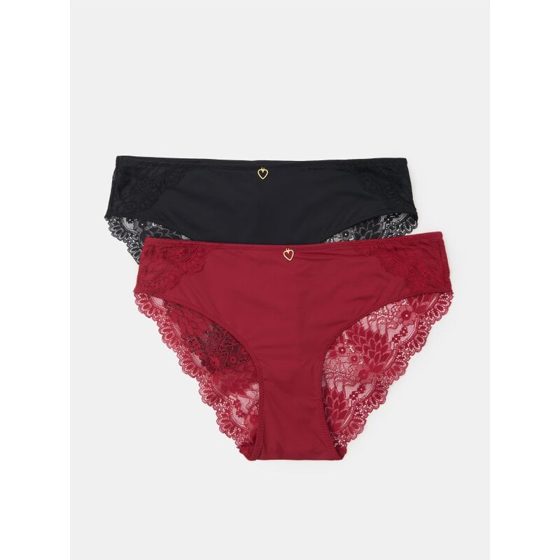 Sinsay - Brazílske nohavičky 2 pack - viacfarebná 66621876