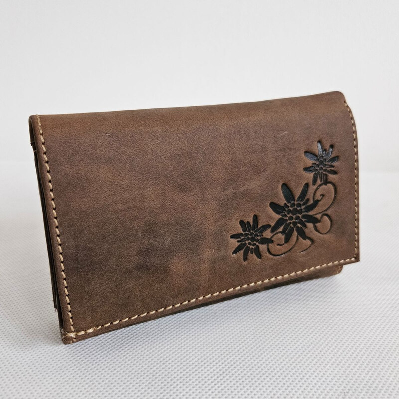 Jennifer Jones Dámska hnedá kožená peňaženka AVANI 66572043