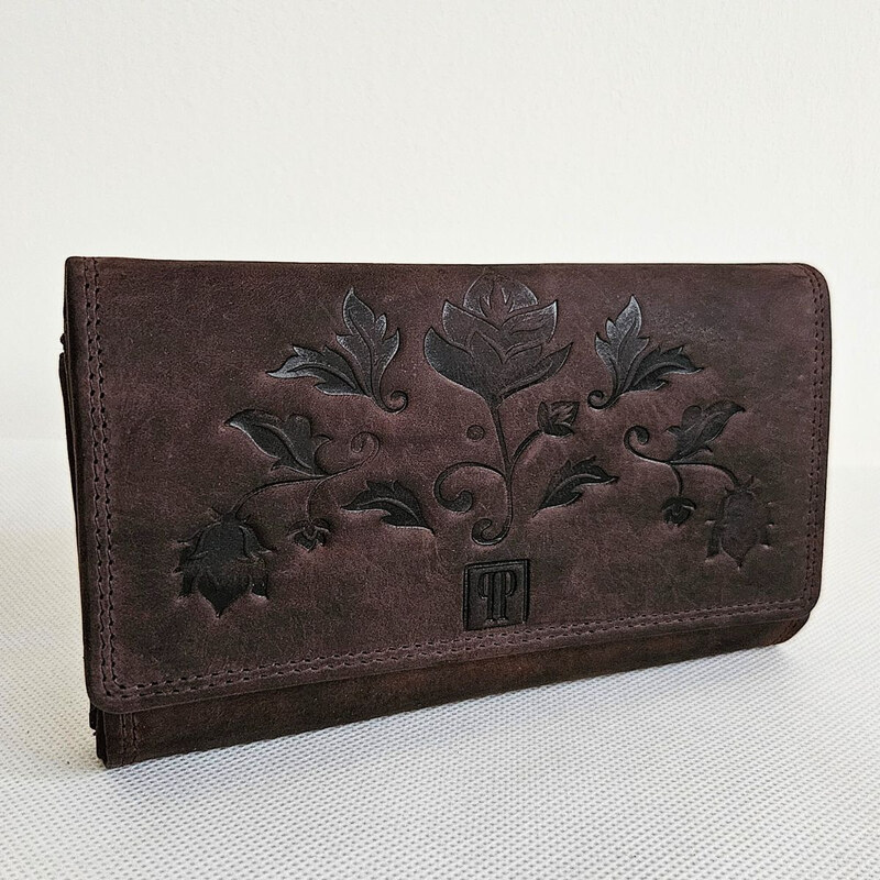 Paolo Peruzzi Hnedá kožená dámska peňaženka Vintage 66572206