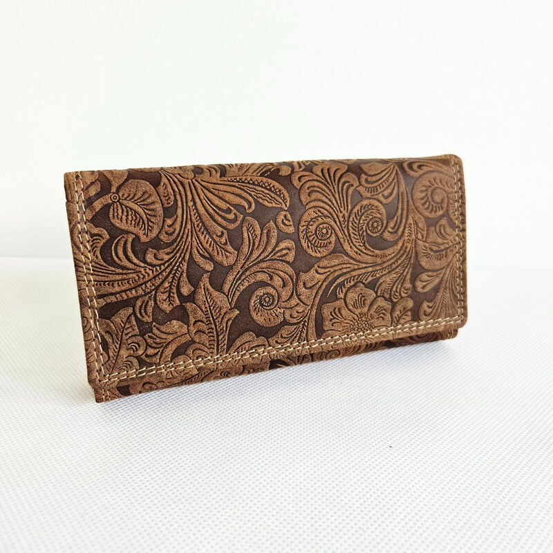 Tillberg Dámska kožená hnedá peňaženka DEBRA 66531635