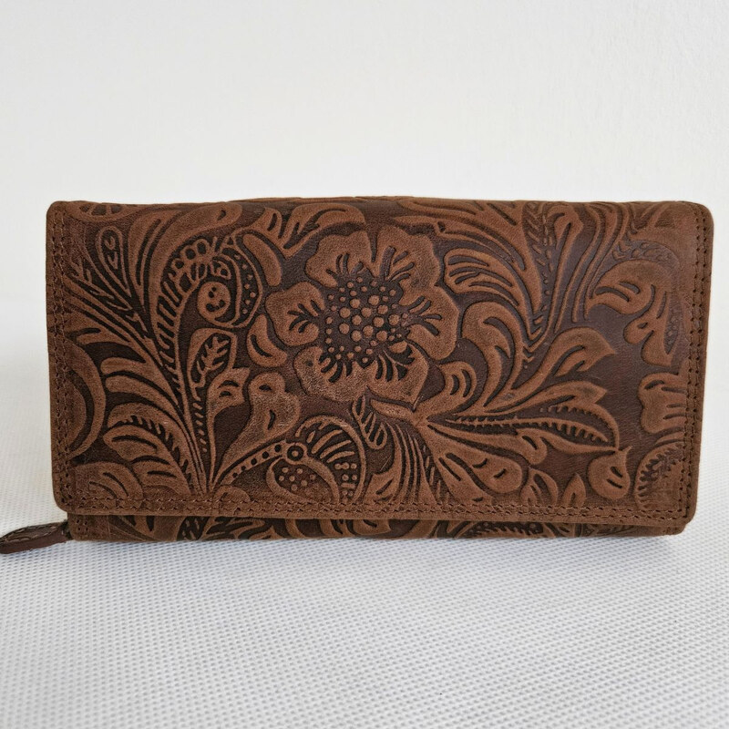 Tillberg Dámska svetlohnedá peňaženka z pravej kože YVET 66531677