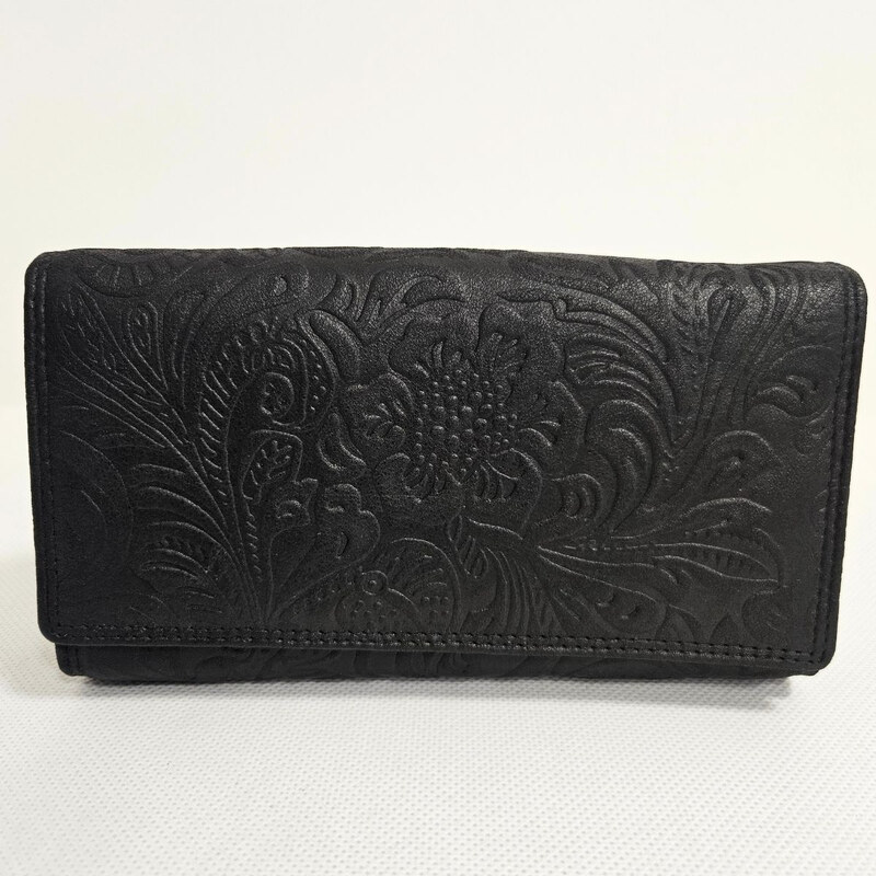 Tillberg Dámska čierna peňaženka z pravej kože YVET 66531676