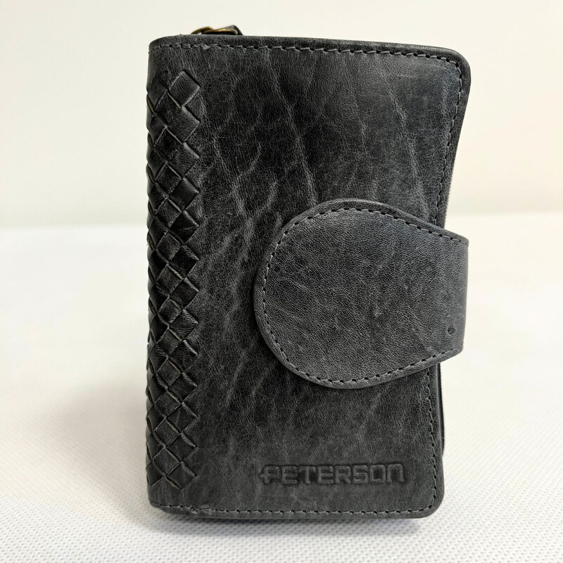Peterson Kožená dámska sivočierna peňaženka MARIBEL 66531683