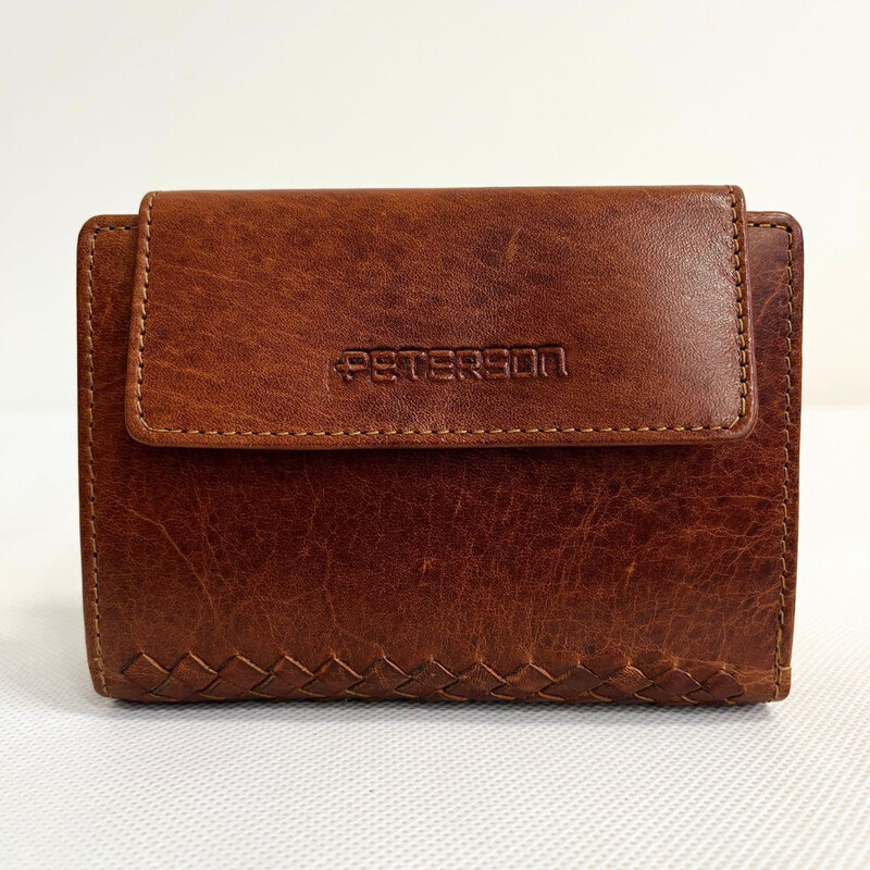 Peterson Kožená dámska koňaková peňaženka PRISMA 66531684