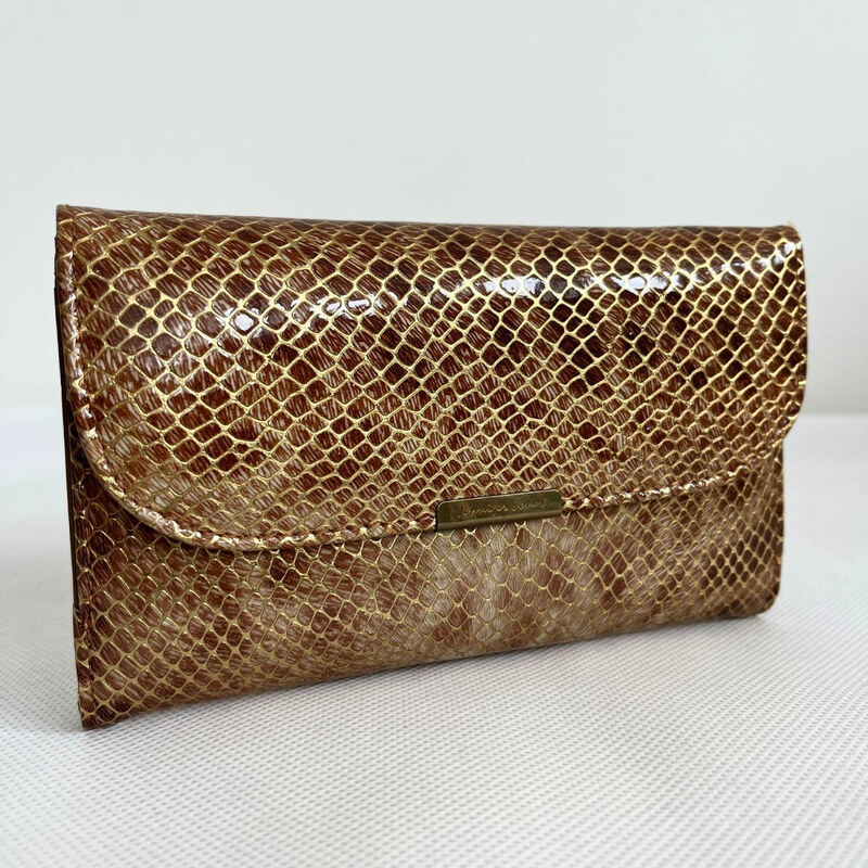 Jennifer Jones Dámska kožená zlatá peňaženka DAMARA 66531695