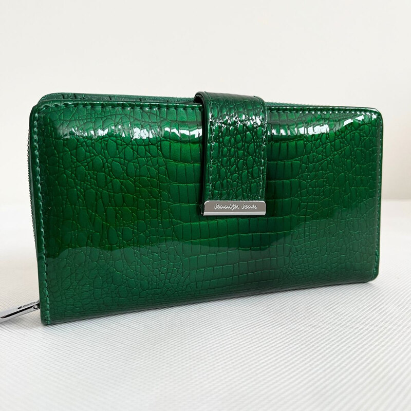 Jennifer Jones Dámska kožená zelená peňaženka DOROTA 66531699