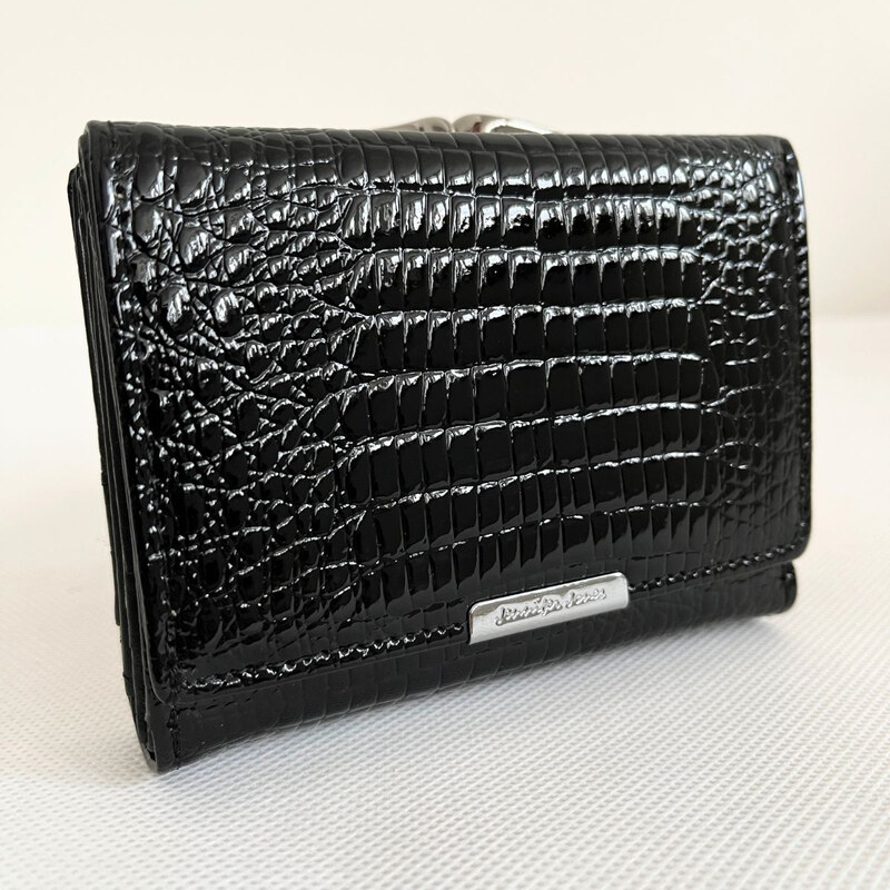 Jennifer Jones Dámska kožená čierna peňaženka SIMA 66531704