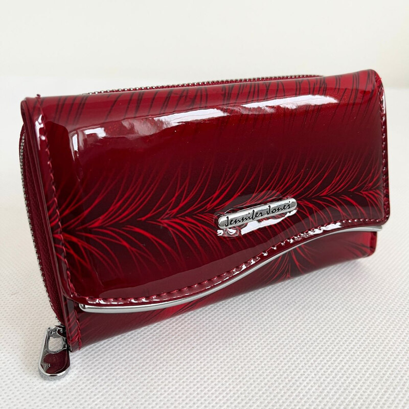 Jennifer Jones Dámska kožená červená peňaženka SKYLA 66531705