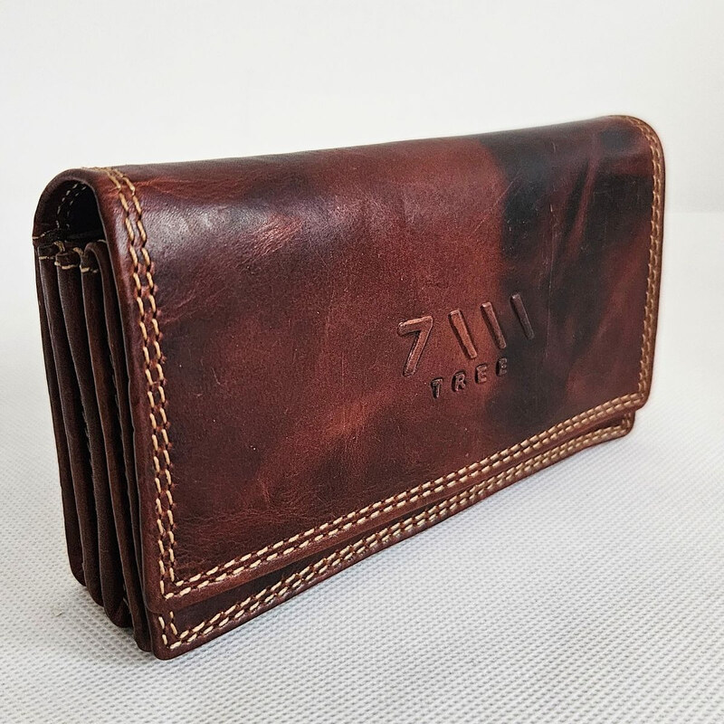 Tillberg Tmavohnedá kožená peňaženka 7-TREE 66531708