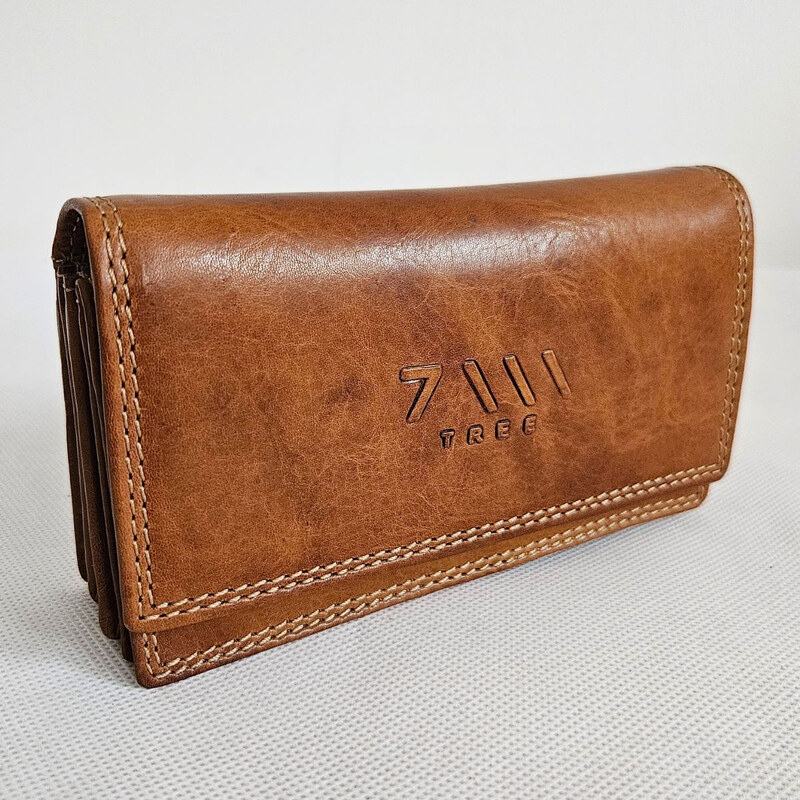 Tillberg Svetlohnedá kožená peňaženka 7-TREE 66531707
