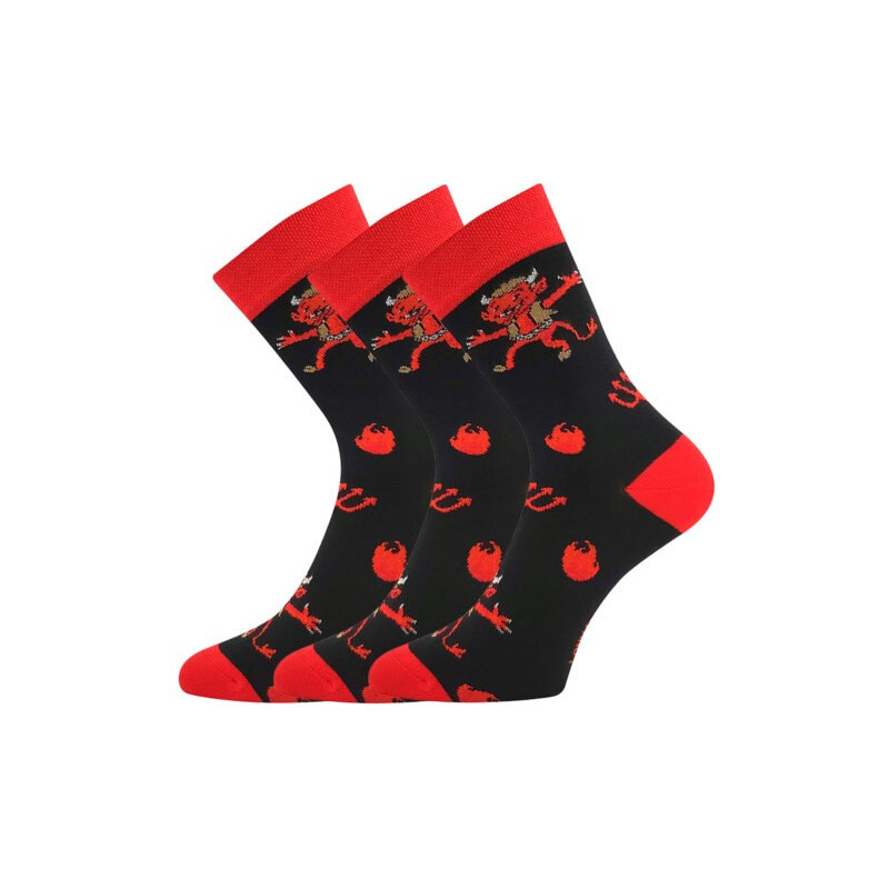 3PACK detské ponožky Lonka viacfarebné (Trepifajxlík čert) 20/24 66595771