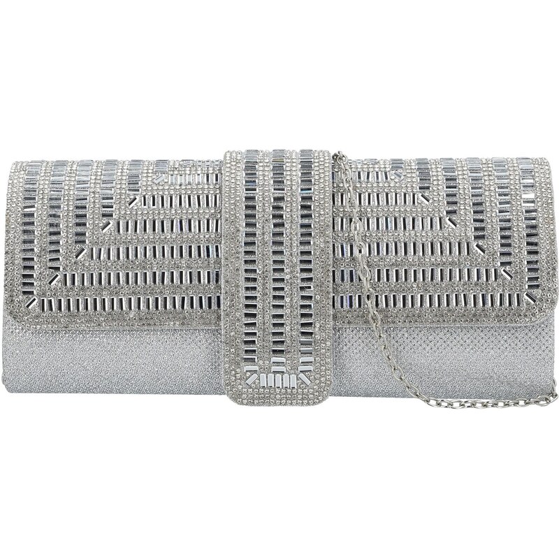 Dámska listová kabelka strieborná - Michelle Moon Beaty strieborná 66631187