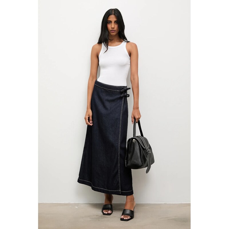 Rifľová sukňa Answear.LAB 65240730