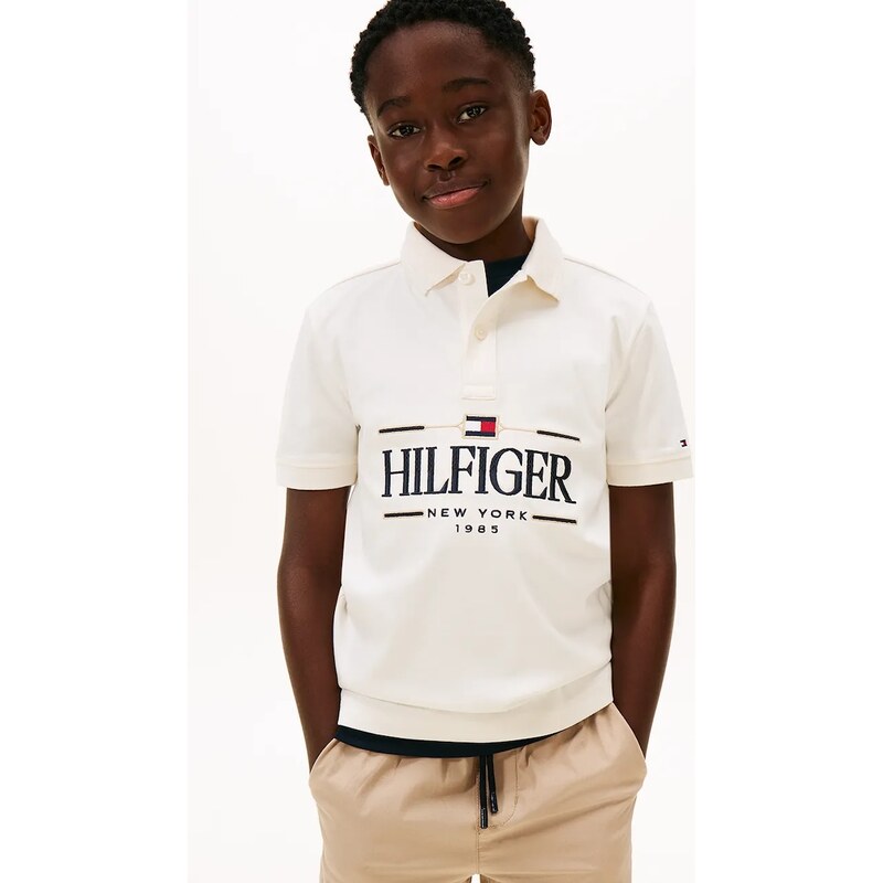 Detská bavlnená polokošeľa Tommy Hilfiger 66509074