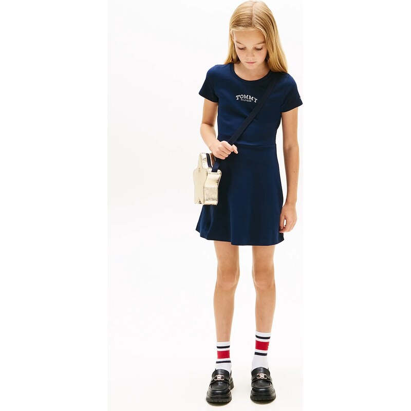 Dievčenské bavlnené šaty Tommy Hilfiger 66509118
