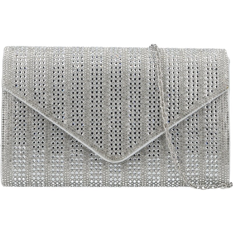 Dámska plesová kabelka strieborná - Michelle Moon Diliara strieborná 66631185