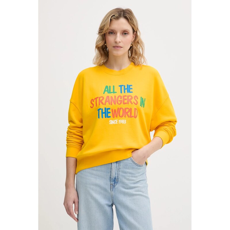 Detská bavlnená mikina United Colors of Benetton x Stranger Things 66462078