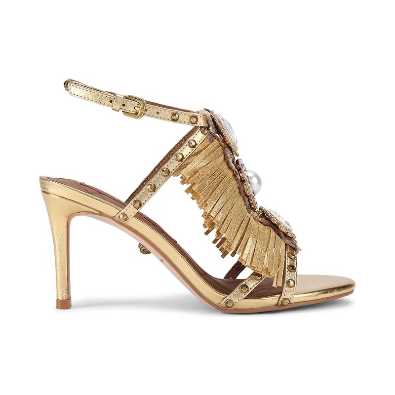 Kožené sandále Kurt Geiger London Jewel Fringe Sandal 66509317